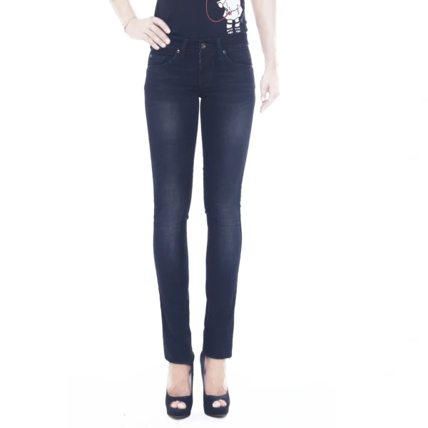 Jeans Liu Jo Bottom Up nero donna slim fit vista frontale