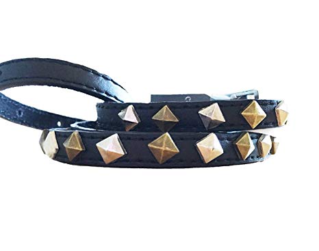 cintura-sottile-nera-borchie-metallo-carpisa-dettaglio