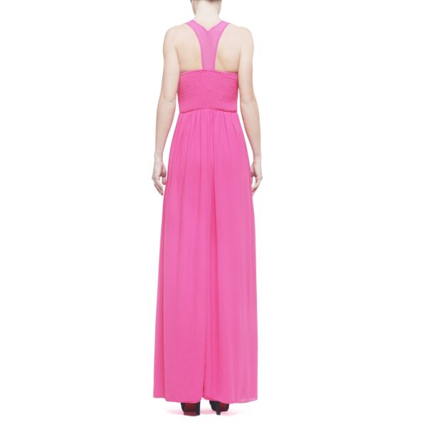 FRACOMINA - dress long fuxia woman with drapes and padded bra, IT S