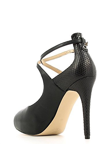 Guess black high leather sandal and strap