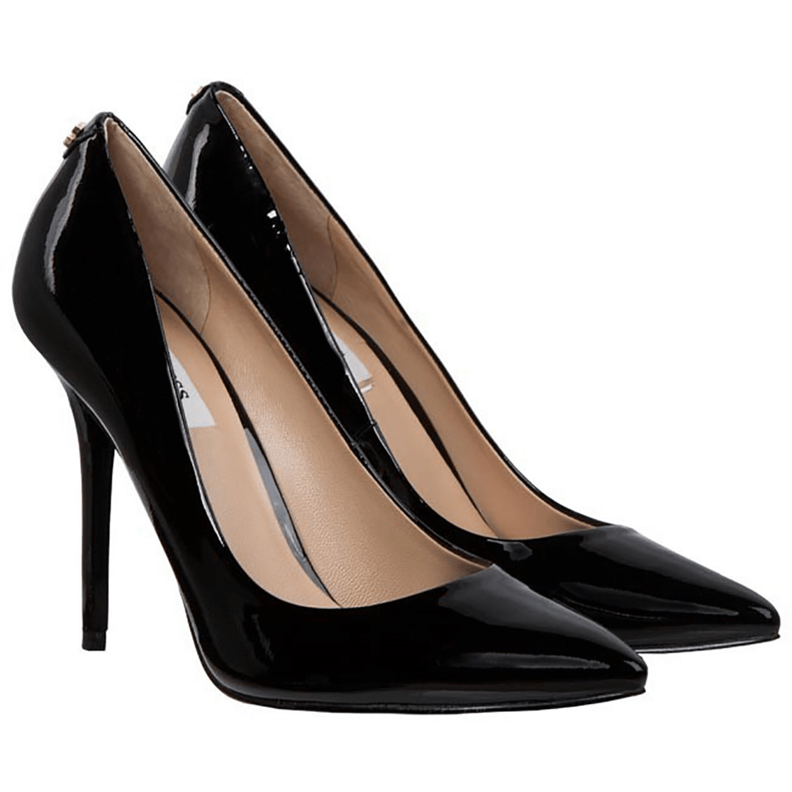 GUESS – Décolleté in Pelle Verniciata Nera con Tacco 10 cm <span class="badge-taglia-singola">EU 40</span>