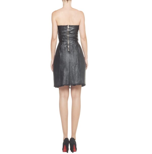 MANILA GRACE - mini dress in faux leather