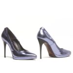 ROCCOBAROCCO- decolletè high stiletto heel, metallic purple, eu 41