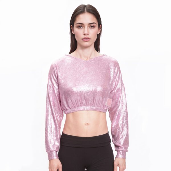 maglia-top-lurex-donna-rosa-antico-shop-art fronte