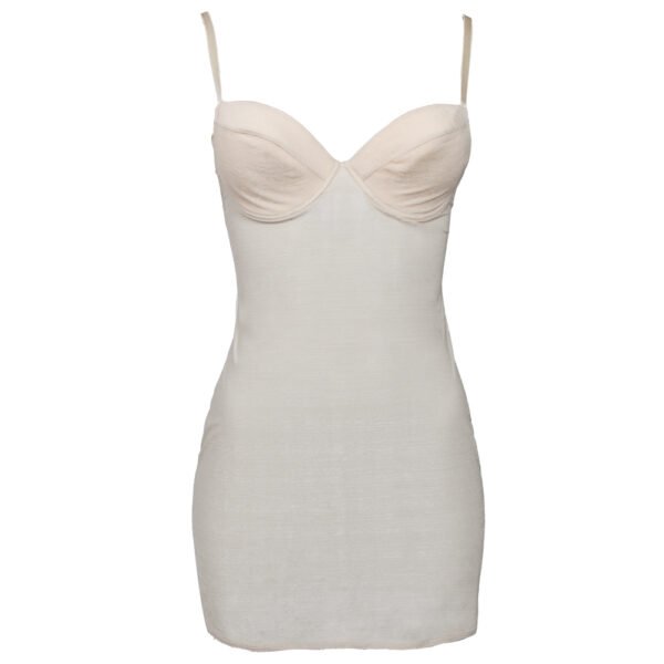 Sottoveste RosaPois con Ferretto in Microfibra Elasticizzata