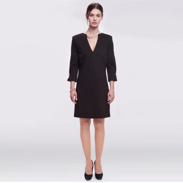LIU JO – Abito Nero Elegante con Dettaglio Catena