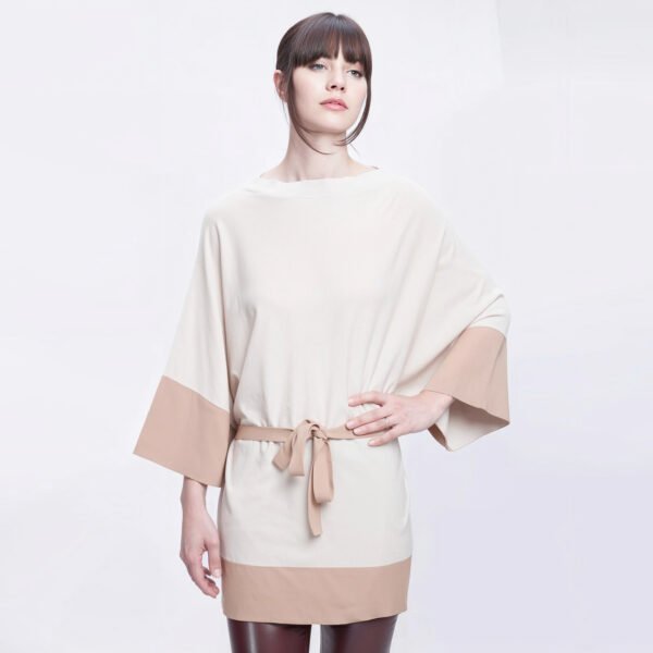 Kimono donna Liviana Conti bicolor con cintura