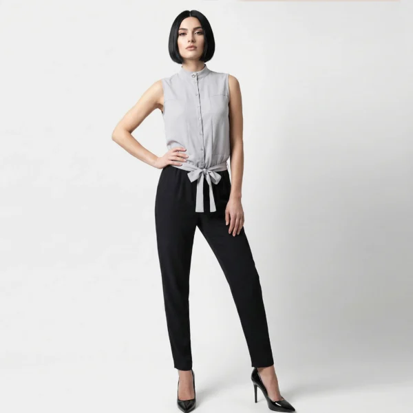 MAX&CO – Tuta elegante bicolore nero e beige