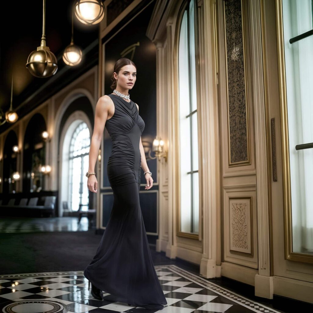 abito-lungo-nero-marciano-guess-livvie-maxi-drappeggiato-44-it-m, editoriale location